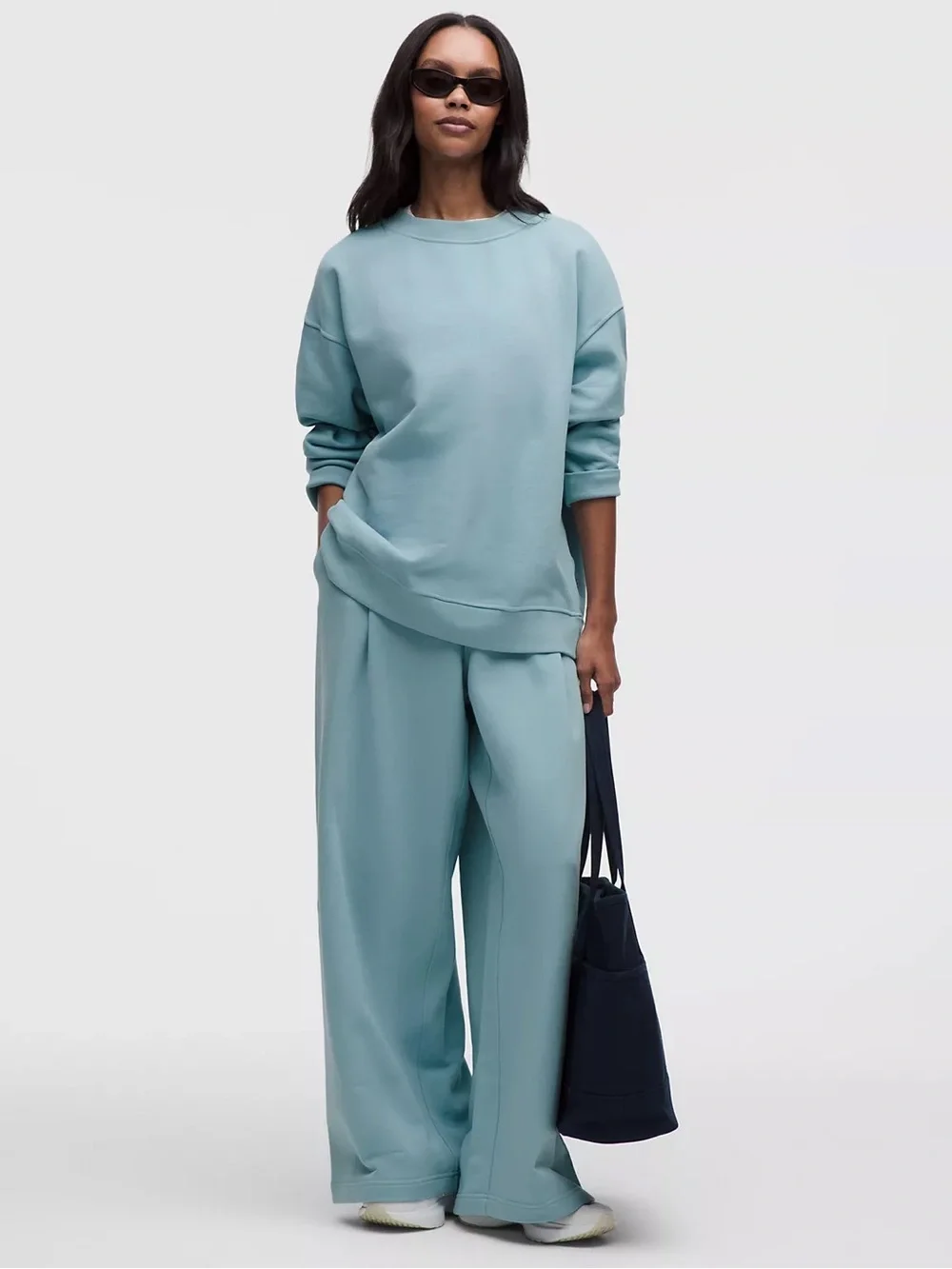 Lululemon French Terry Oversized Crew - Seafoam